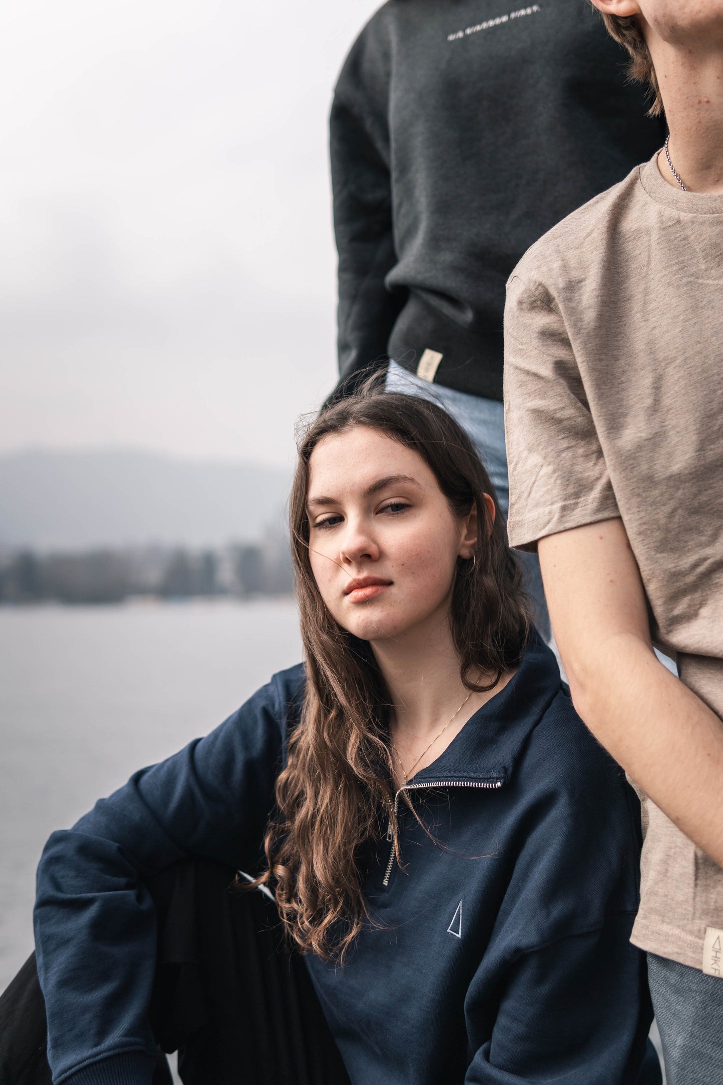 90s STYLE ZIPPER | dark blue - oversized | HKF.