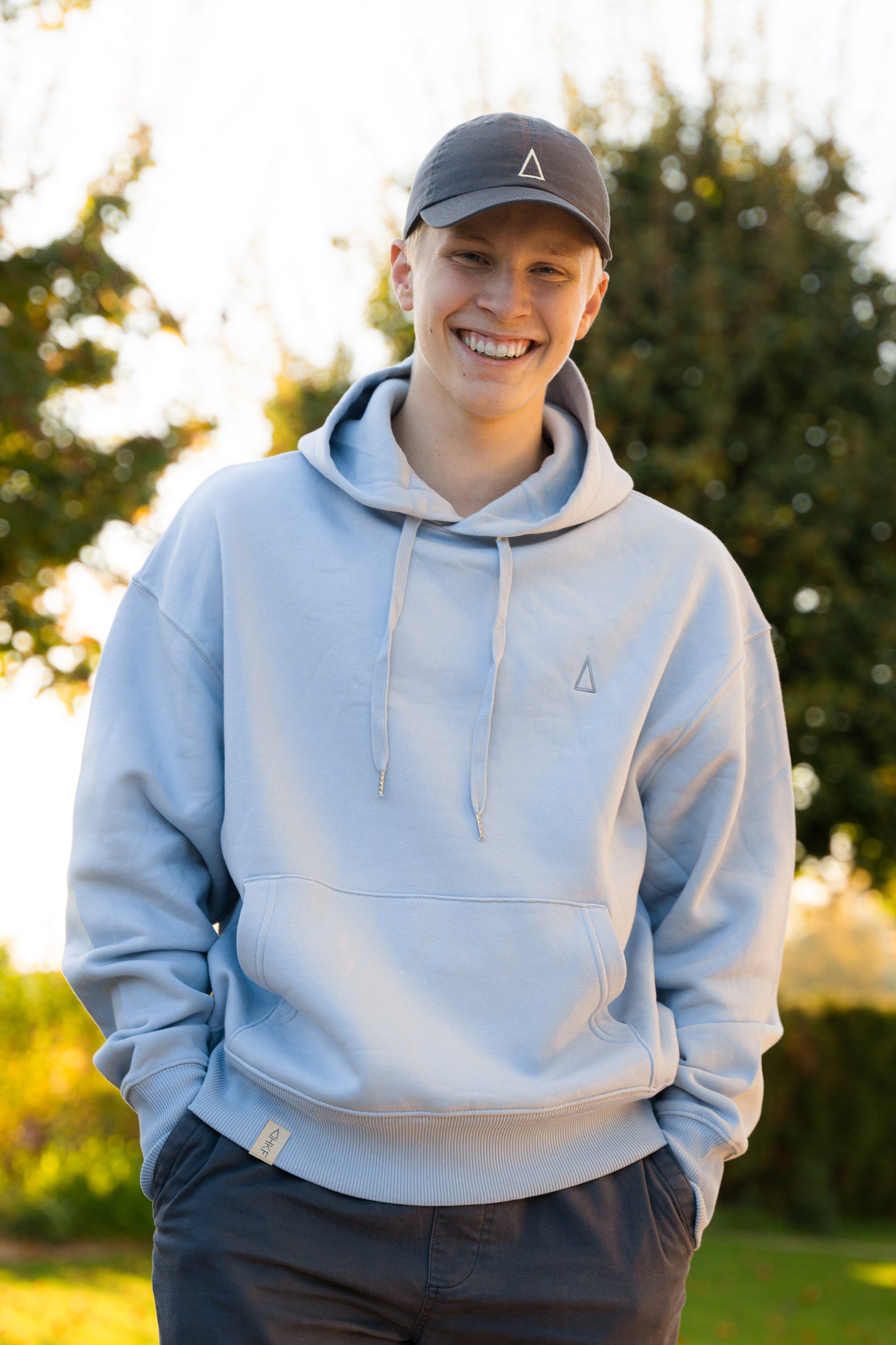 HOODIE | lightblue - oversize | HKF.