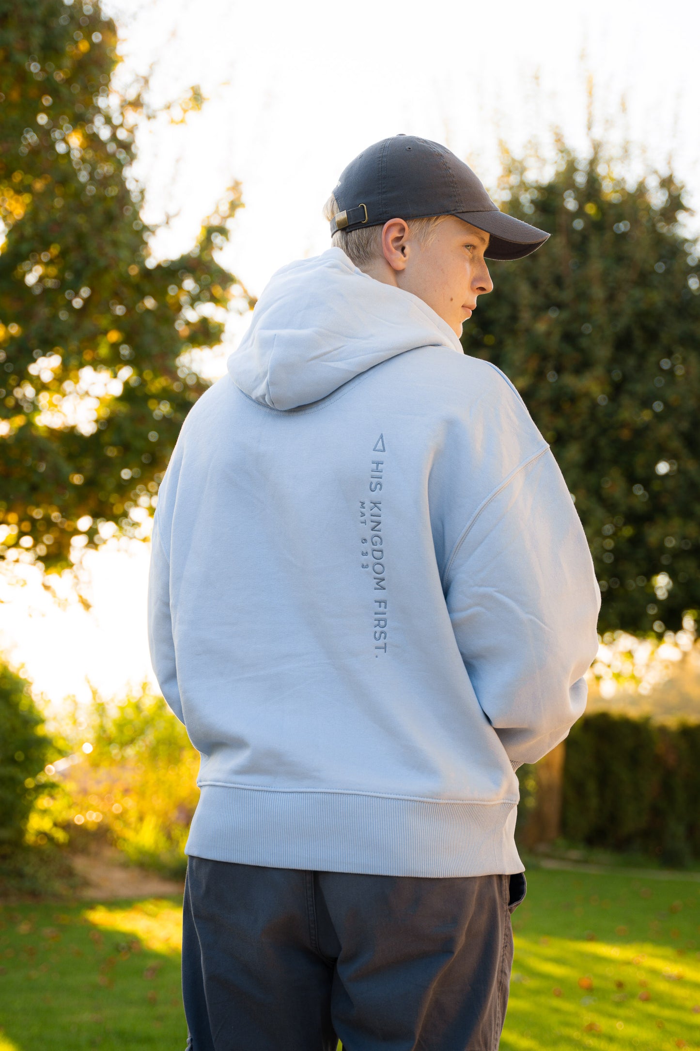 HOODIE | lightblue - oversize | HKF.