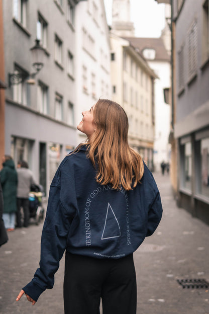 90s STYLE ZIPPER | dark blue - oversized | HKF.